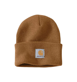 CARHARTT ACRYLIC WATCH CAPS BROWN A18 BRN